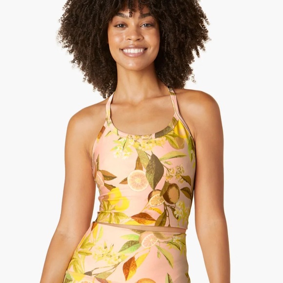 Beyond yoga slim racerback cropped tank pink lemonade - Picture 3 of 3